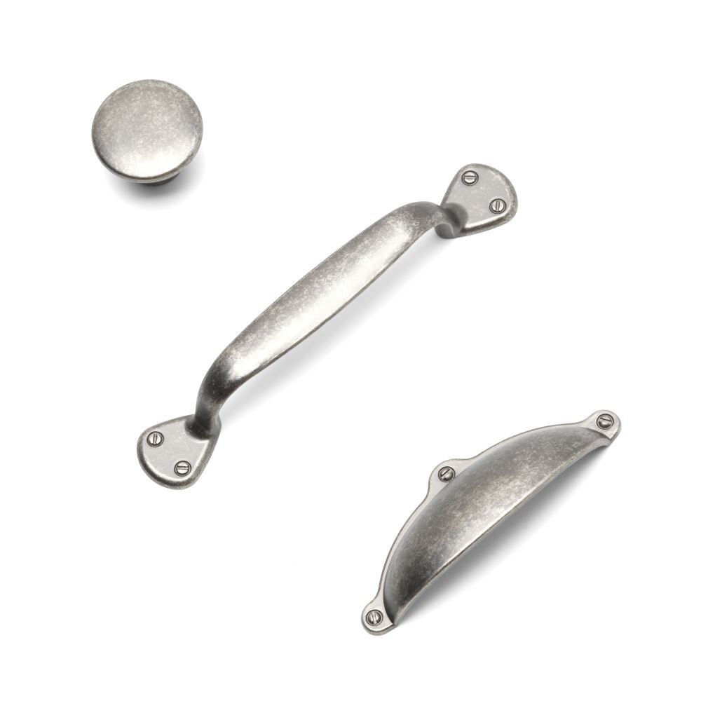 Finsbury Kitchen/Bedroom Door Cup Handle Pewter