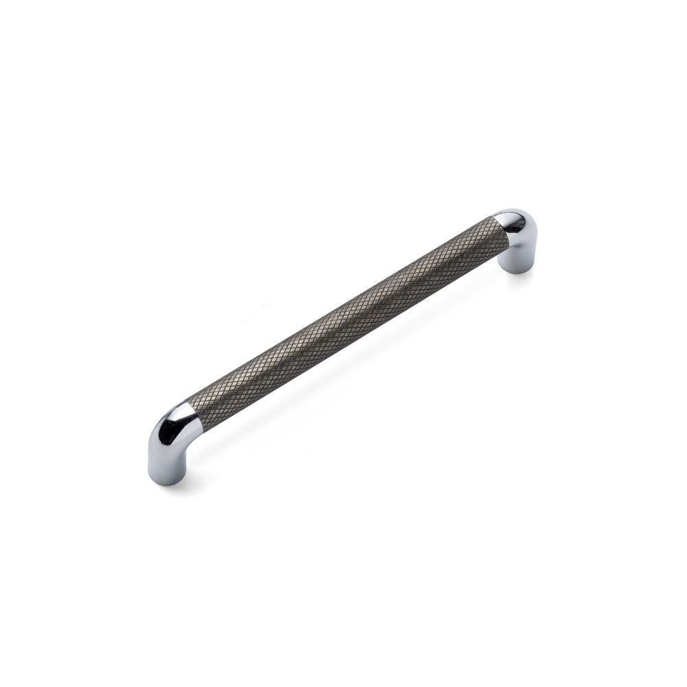 LANY KNURLED D Handle Kitchen/Bedroom Door Handle Pewter / Chrome (Various Sizes)