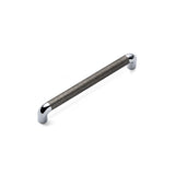 LANY KNURLED D Handle Kitchen/Bedroom Door Handle Pewter / Chrome (Various Sizes)