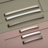 Brent D Handle Kitchen/Bedroom Door Handle Brushed Nickel