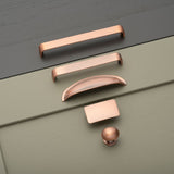 Camden Oval Knob Kitchen/Bedroom Door Handle Antique Copper