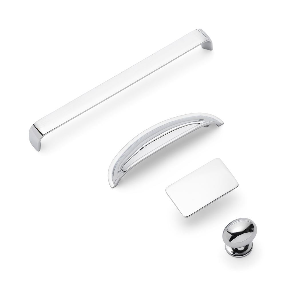 Camden Oval Knob Kitchen/Bedroom Door Handle Chrome