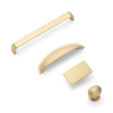 Camden Oval Knob Kitchen/Bedroom Door Handle Satin Brass