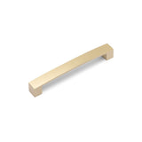 Block Bar D Handle Kitchen/Bedroom Door Handle Matt Satin Brass