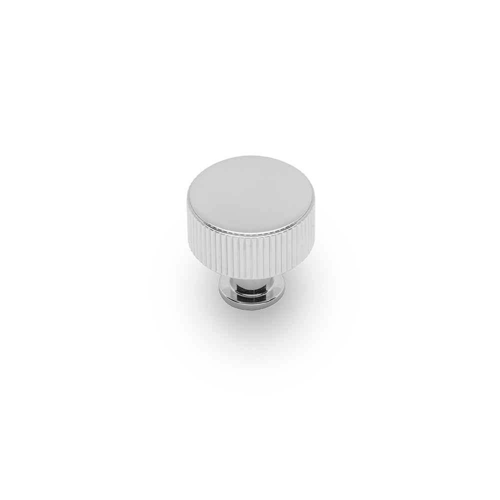 Linea Round Post Knob Kitchen/Bedroom Door Handle Chrome