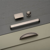 Camden D Kitchen/Bedroom Door Handle Pewter (Various Sizes)