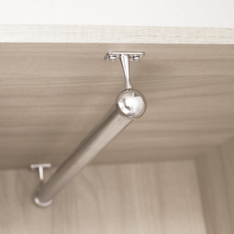 Round Ball End Support, Under Mounted, To Suit HR05 & HR06, Chrome