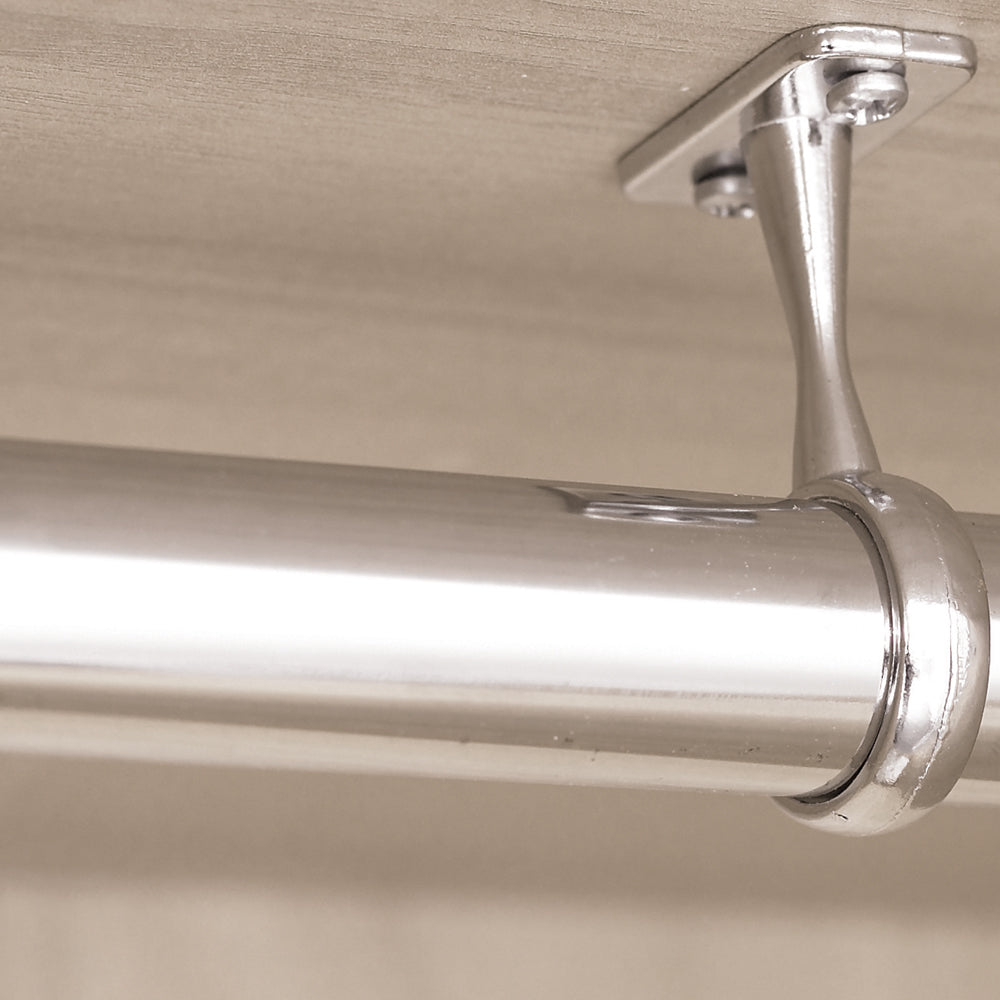 Round Hanging Rail, 2500mm Length, Chrome – Worktop City