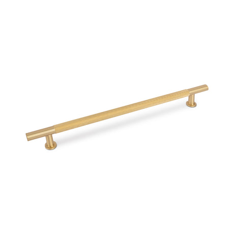FENDER KNURLED T Bar Handle Kitchen/Bedroom Door Handle Satin Brass (Various Sizes)