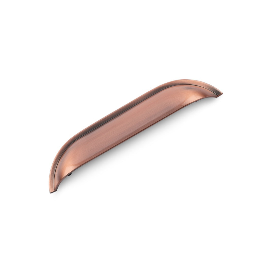 WINDSOR Shell Handle Kitchen/Bedroom Door Handle Antique Copper