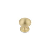 Camden Oval Knob Kitchen/Bedroom Door Handle Satin Brass