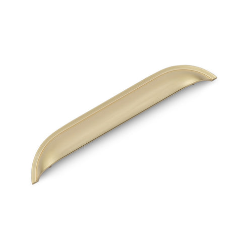 WINDSOR Shell Handle Kitchen/Bedroom Door Handle Satin Brass