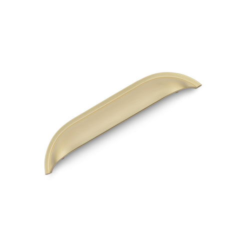WINDSOR Shell Handle Kitchen/Bedroom Door Handle Satin Brass
