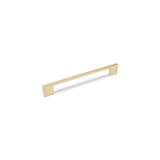 SLIM SQUARE D Handle Kitchen/Bedroom Door Handle Satin Brass