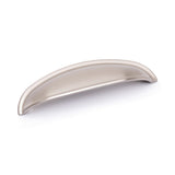 Camden Cup Kitchen/Bedroom Door Handle Brushed Nickel