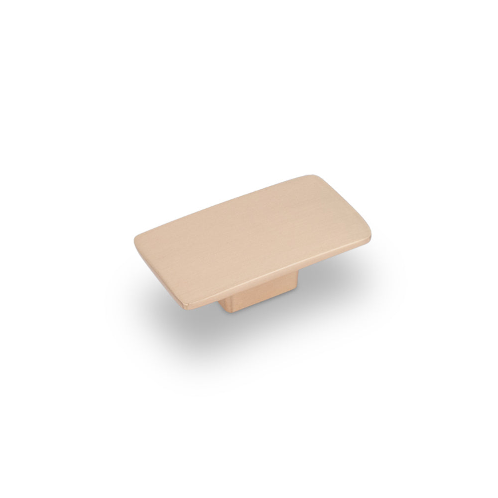 Camden Rectangular Knob Kitchen/Bedroom Door Handle Champagne Gold