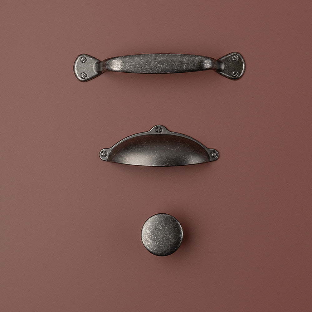 Finsbury D Kitchen/Bedroom Door Handle Pewter