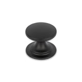 WINDSOR Round Knob Handle Kitchen/Bedroom Door Handle Matt Black