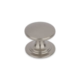 WINDSOR Round Knob Handle Kitchen/Bedroom Door Handle Brushed Nickel