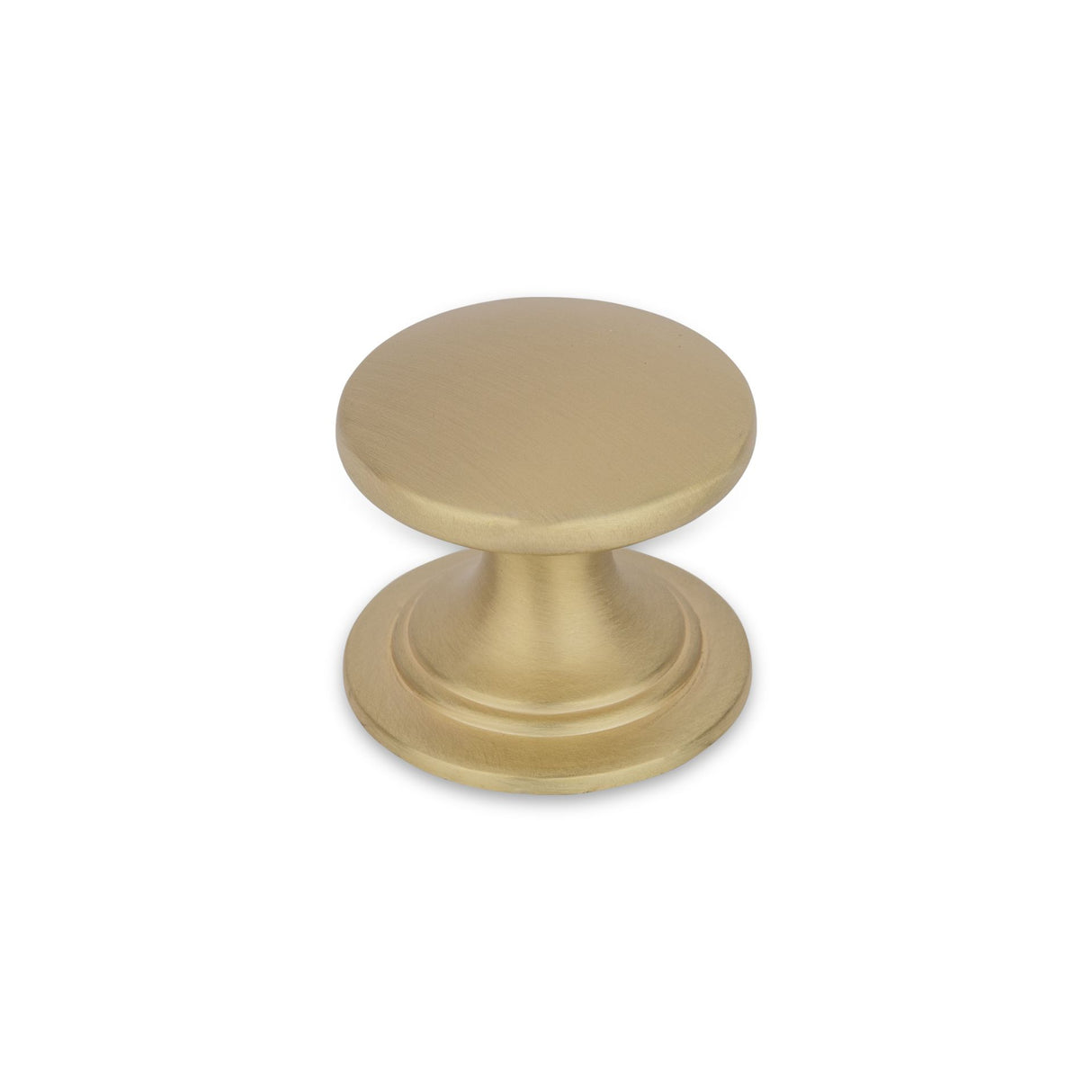 WINDSOR Round Knob Handle Kitchen/Bedroom Door Handle Satin Brass