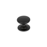 WINDSOR Round Knob Handle Kitchen/Bedroom Door Handle Matt Black