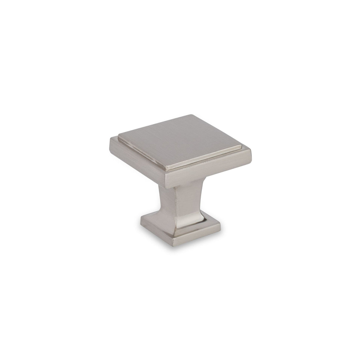INES Square Knob Kitchen/Bedroom Door Handle Brushed Nickel