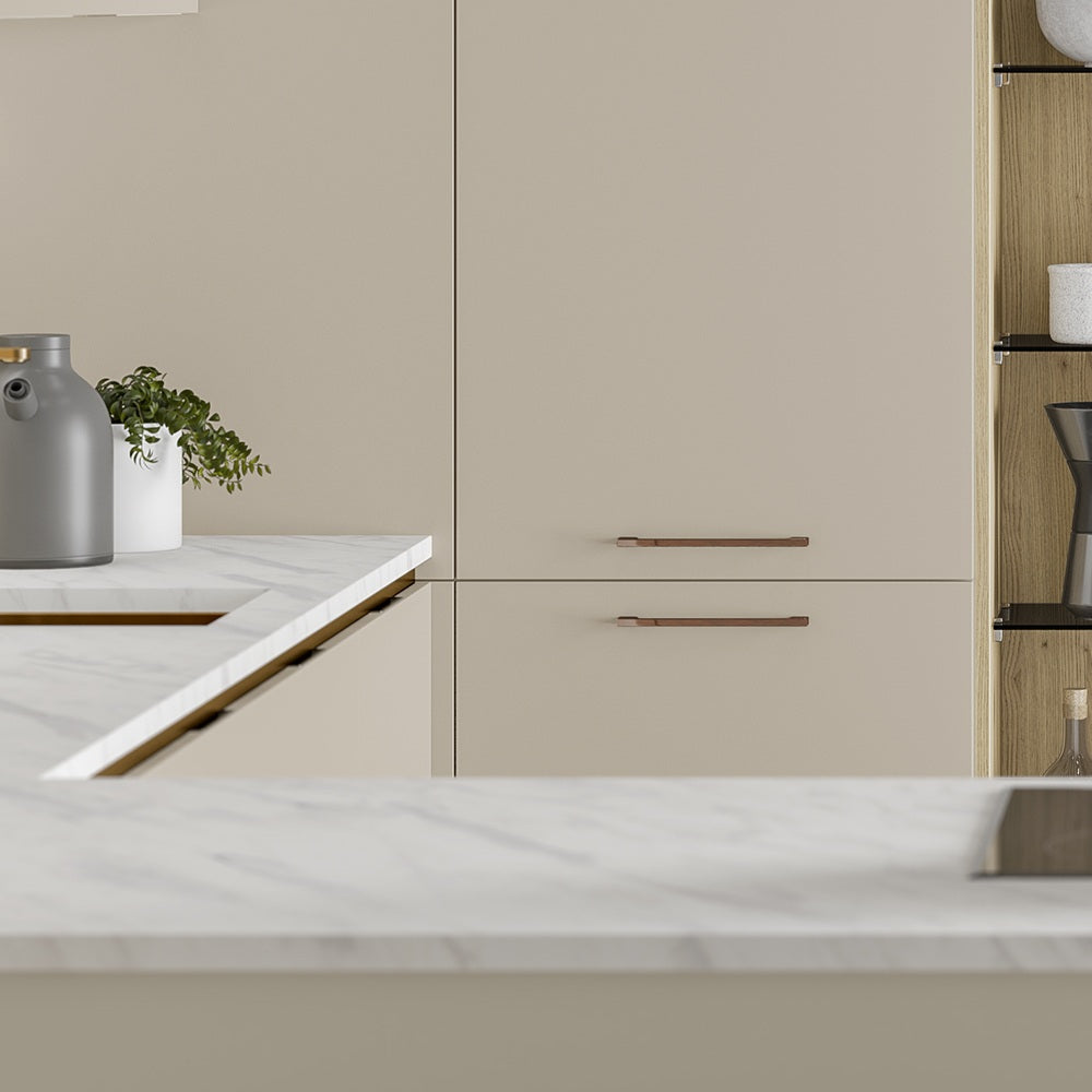 SLIM SQUARE D Handle Kitchen/Bedroom Door Handle Antique Copper