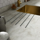 Wilsonart Zenith Pokhara Marble Compact Laminate Kitchen Worktops (Grey Core)