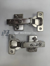 1 Pair 110 Degree Full Overlay Soft Close Kitchen Cabinet Door Hinges Adjustable Inc Backplates + Sc