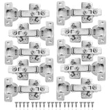 12 PACK 110 Degree Full Overlay Soft Close Kitchen Cabinet Door Hinges Adjustable Inc Backplates