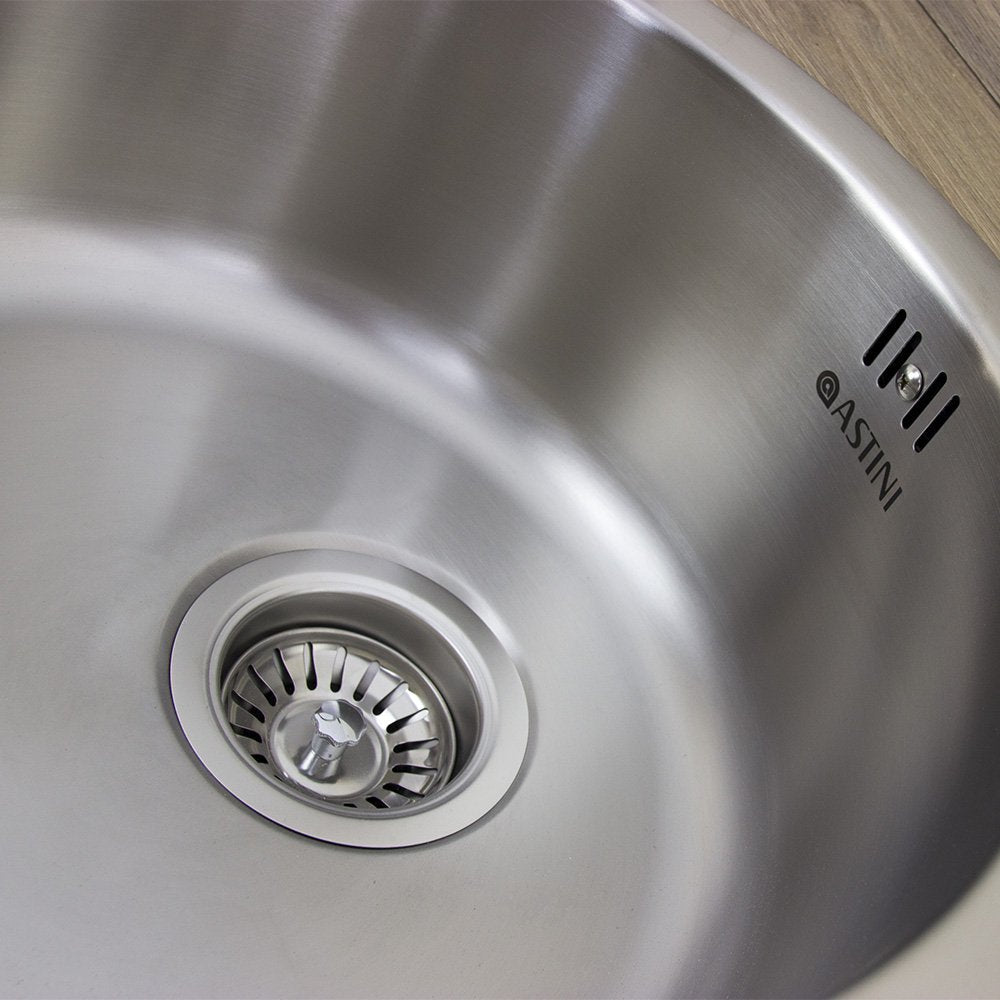 Astini Supra 1.0 Bowl Brushed Stainless Steel Kitchen Sink & Waste AS5218