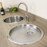 Astini Supra 1.0 Bowl Brushed Stainless Steel Kitchen Sink, Drainer & Waste