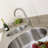 Astini Supra 2.0 Bowl Brushed Stainless Steel Kitchen Sink & Waste