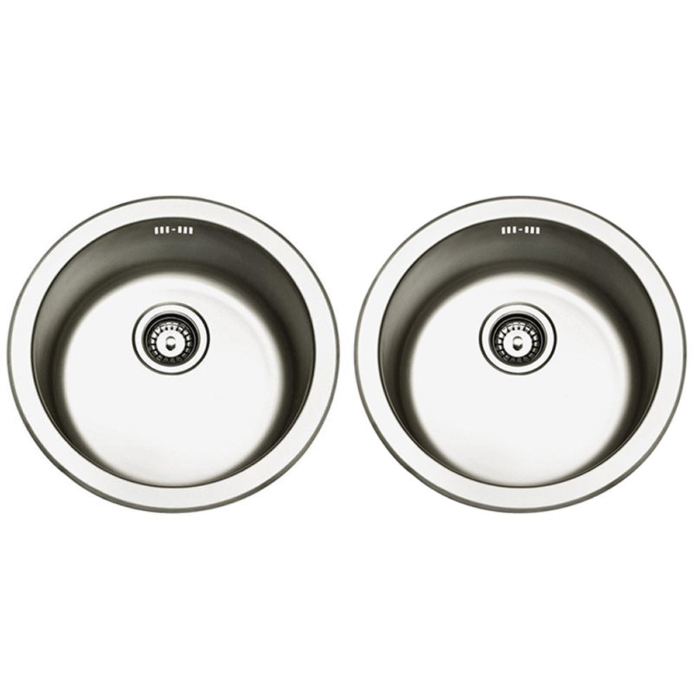 Astini Supra 2.0 Bowl Brushed Stainless Steel Kitchen Sink & Waste