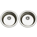Astini Supra 2.0 Bowl Brushed Stainless Steel Kitchen Sink & Waste