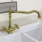 Astini Traditional Twin Handle Kitchen Sink Mixer Tap 25411 Series