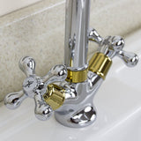 Astini Traditional Gold & Chrome Twin Handle Kitchen Sink Tap 25441GC