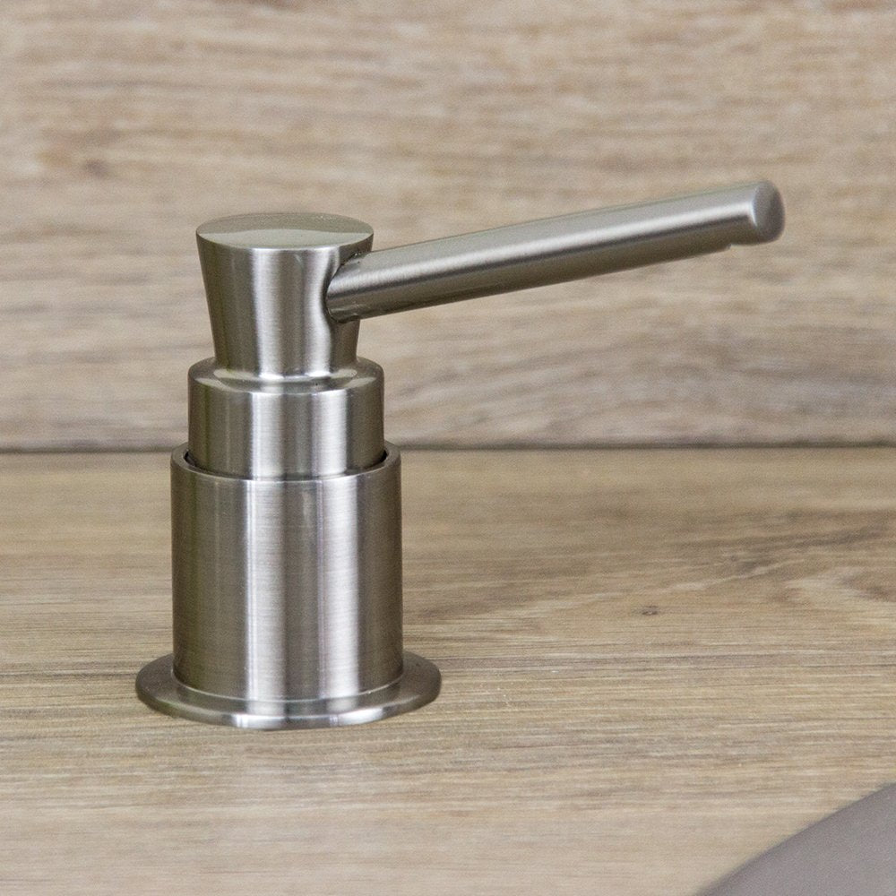 Astini Brushed Steel 270ml Integrated Kitchen Sink Soap Dispenser 202/BN