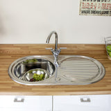 Astini Zerox 1.0 Bowl Brushed Stainless Steel Kitchen Sink & Tap