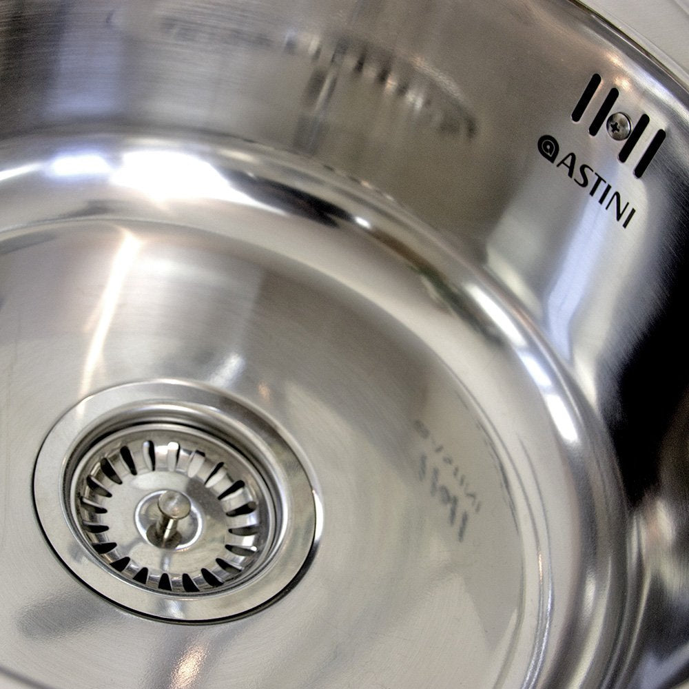 Astini Zerox 1.0 Bowl Brushed Stainless Steel Kitchen Sink & Tap