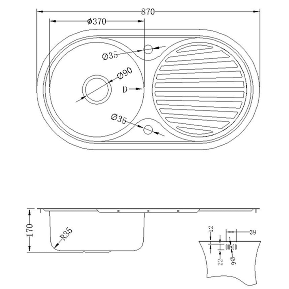 Astini Zerox 1.0 Bowl Brushed Stainless Steel Kitchen Sink & Tap
