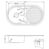 Astini Zerox 1.0 Bowl Brushed Stainless Steel Kitchen Sink & Tap