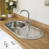 Astini Zerox 1.0 Bowl Brushed Stainless Steel Kitchen Sink & Waste AS5317