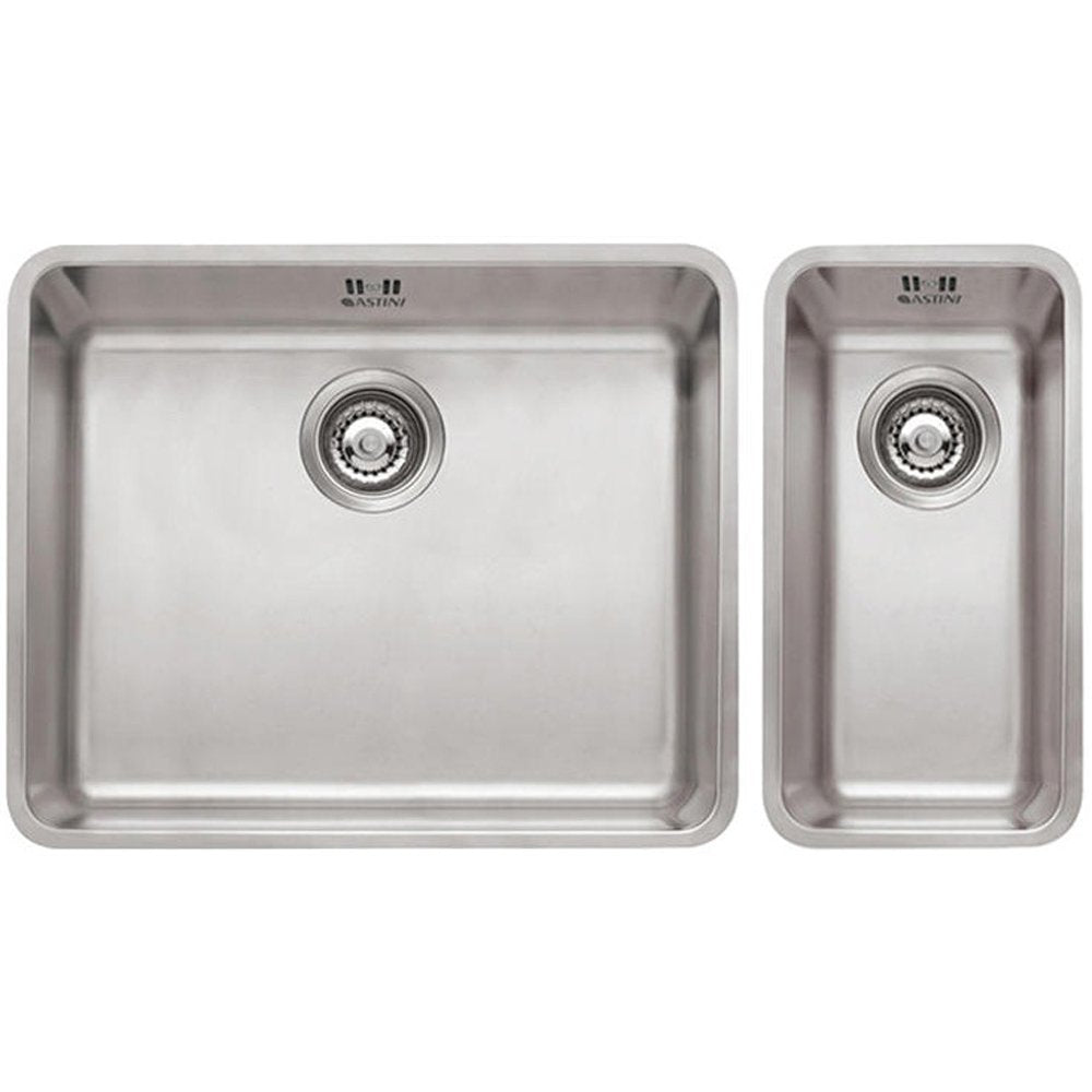 Astini Serena 1.5 Bowl Stainless Steel Undermount Kitchen Sink & Waste 4020+5040