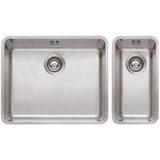 Astini Serena 1.5 Bowl Stainless Steel Undermount Kitchen Sink & Waste 4020+5040