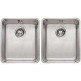 Astini Serena 2.0 Bowl Stainless Steel Undermount Kitchen Sink & Waste4034+4034
