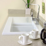 Astini Desire 150 1.5 Bowl Gloss White Ceramic Kitchen Sink, Waste & 5E Tap