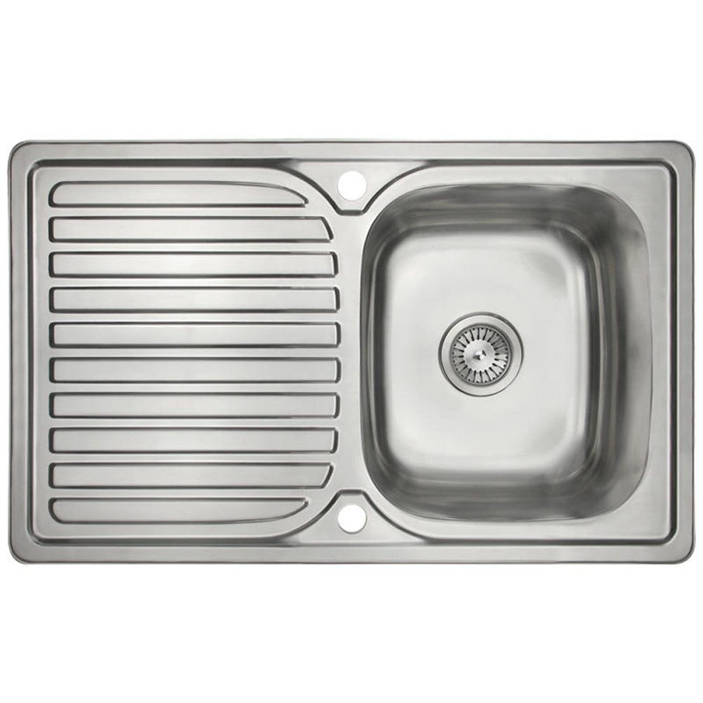 Astini Velia 1.0 Bowl Brushed Stainless Steel Kitchen Sink & Waste AS1347