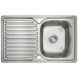 Astini Velia 1.0 Bowl Brushed Stainless Steel Kitchen Sink & Waste AS1347