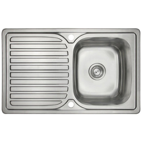 Astini Velia 1.0 Bowl Brushed Stainless Steel Kitchen Sink & Waste AS1347